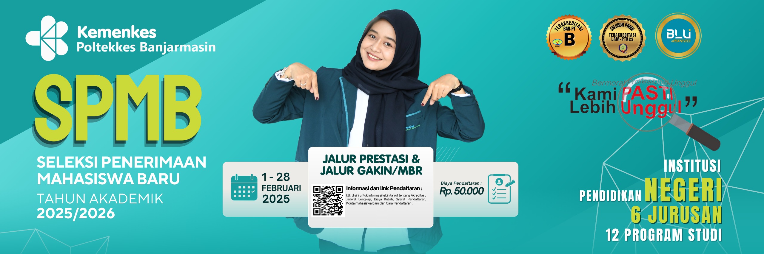 Pendaftaran Mahasiswa Baru Jalur PMDP Poltekkes Kemenkes Banjarmasin TA 2025/2026