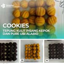 COOKIES TEPUNG KULIT PISANG KEPOK DAN PURE UBI ALABIO